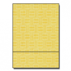 Perforated at 3-1/2 Check Paper Yellow 8-1/2x11 24lb 500/pkg