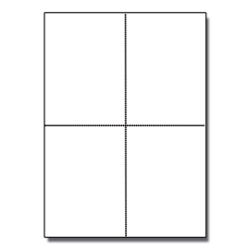 Postcards 4up Classic Crest Natural White 65lb 1000/pkg
