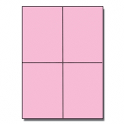 Postcards 4up Pink 1000/pkg