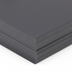 CLOSEOUTS So Silk Cover Black Style 8-1/2x11 130lb/350g 50/pkg