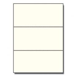 Perforated Every 3-2/3 Bristol Cover Cream 8-1/2x11 67 250pk