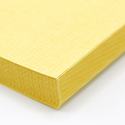 Yellow 8-1/2x11-24lb Basketweave Security Paper 500/pkg