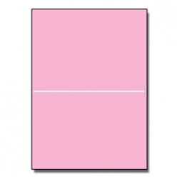 Perforated at 5-1/2 Bristol Cover Pink 8-1/2x11 67lb 250/pkg