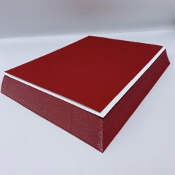 CLOSEOUTS Red/White 130lb Duplex Cover 8-1/2x11 50/pkg