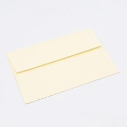 Crane's Lettra Ecru 4 Bar Envelope Square Flap 50pkg