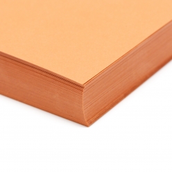 CLOSEOUTS Basis Premium Cover 8-1/2x11 80lb Dark Orange 100/pkg
