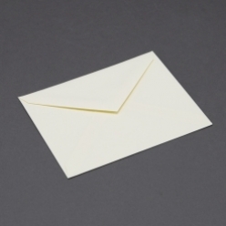 CLOSEOUTS Cranes Lettra Ecru 4Bar Envelope Pointed Flap 50pkg