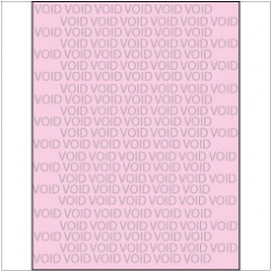 VOID if Copied Paper 8-1/2x11 24lb Red-Tint 500/pkg