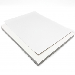 Label Paper White Semi-Gloss Coated 60lb 8-1/2x11 100/pkg