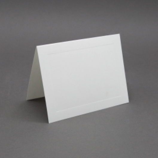 Crest 6 Baronial White Panel Foldover  80lb [6-1/4x9-1/4] 250/box