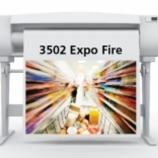 SIHL 3502 Expo Fire Retardant Banner 12mil 36in x 50ft 2in/core 1/case