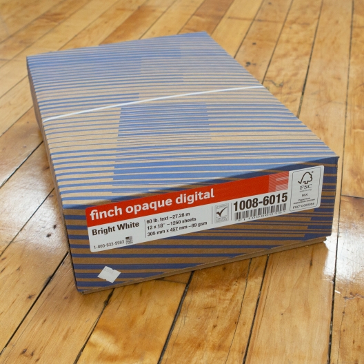 Finch Opaque Digital 12x18 24lb/60lb/90g Paper 1250/case