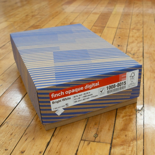Finch Opaque Digital 12x18 32/80lb/120g Paper 1000/case