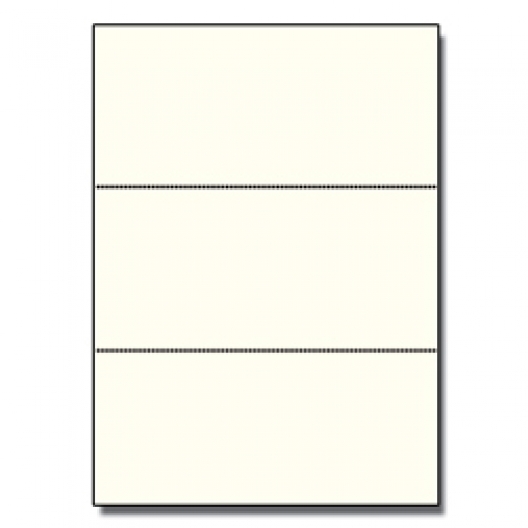 Perforated Every 3-2/3 Bristol Cover Cream 8-1/2x11 67 250pk