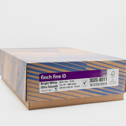 Finch Fine iD 13x19 32/80lb/120g Paper 1000/case