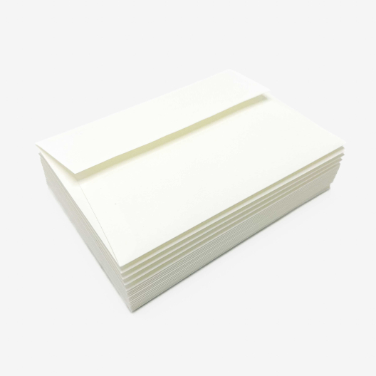 Neenah 100% Cotton Letterpress Pearl White A7 (5-1/4x7-1/4) 80lb/120g Text 50/pkg