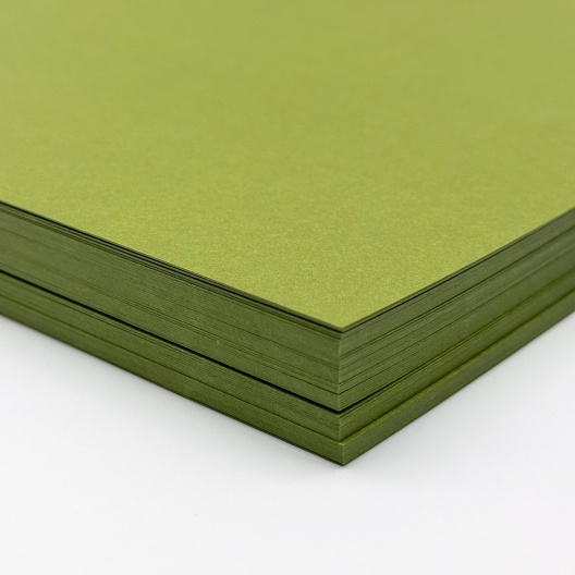 Mohawk Mosaic Olive 100lb/271g Vellum Finish Cardstock 8-1/2x11 50