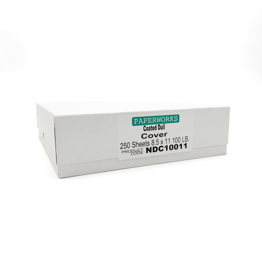 Paperworks Coated Dull 100lb/271g Cardstock 8-1/2x11 250/pkg
