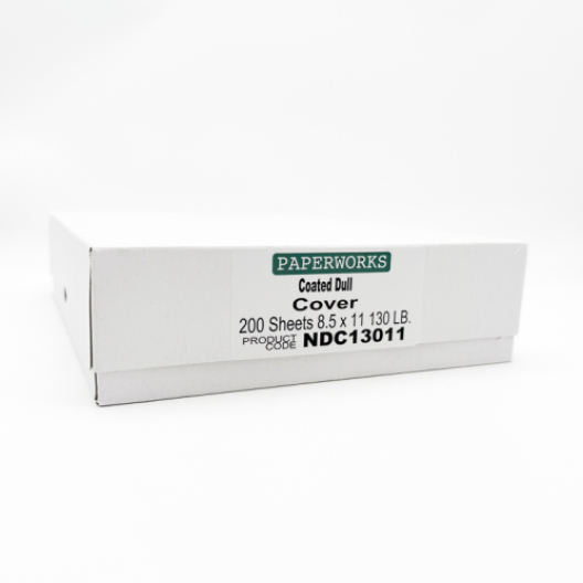Paperworks Coated Dull 130lb/351g Cardstock 8-1/2X11 200/pkg