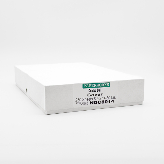 Paperworks Coated Dull 80lb/216g Cardstock 8-1/2x14 250/pkg