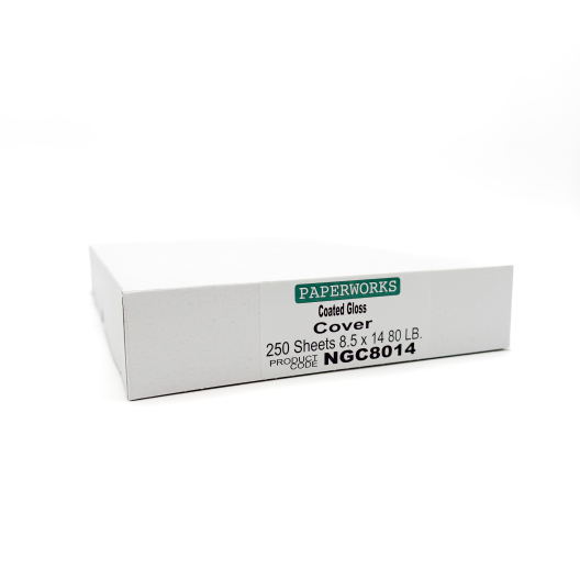 Paperworks Coated Gloss 80lb/216g Cardstock 8-1/2x14 250/pkg