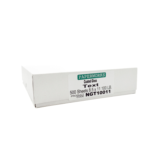 Paperworks Coated Gloss 100lb/148g Paper 8-1/2x11 500/pkg