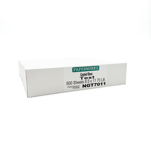 Paperworks Coated Gloss 70lb/105g Paper 8-1/2x11 500/pkg