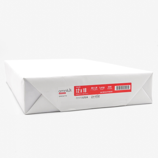 Omnilux Opaque Digital 12x18 32/80lb/120g Paper  500/pkg