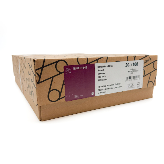 CLOSEOUTS Mohawk Superfine Ultra White 80lb/216g Smooth Cardstock 19x13  500/case