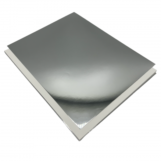 CLOSEOUTS Mirricard Silver Foil 12pt/270g 8-1/2x11 50/pkg