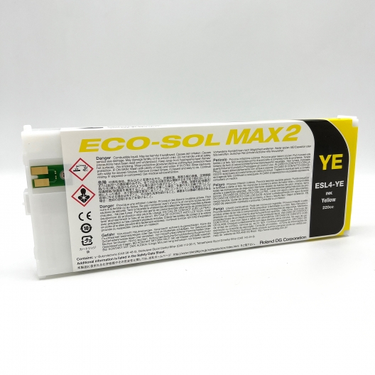 Roland Eco-Sol MAX2 Yellow Ink ESL4-YE 220ml Cartridge