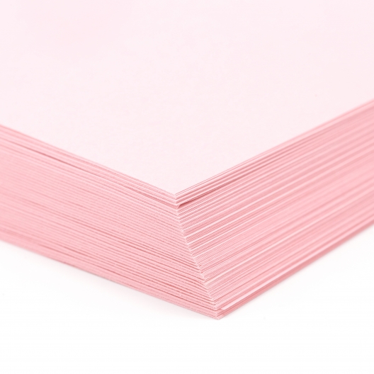 Perforated at 5-1/2 Bristol Cover Pink 8-1/2x11 67lb 250/pkg
