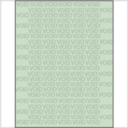 VOID if Copied Paper 8-1/2x11 24lb Green Tint 500/pkg
