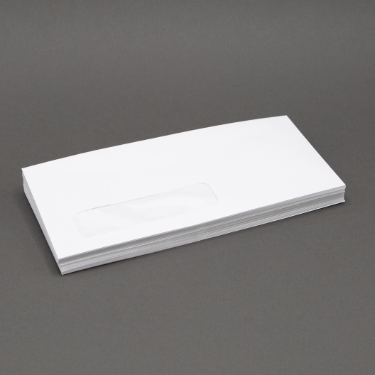White Wove #8-5/8 24lb Window Envelope 500/box