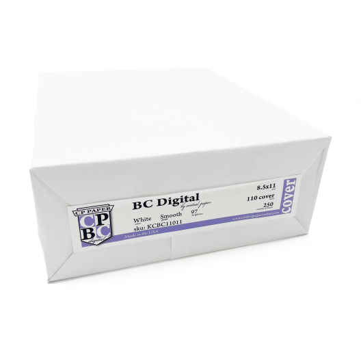 Paperworks BC Cardstock 8-1/2x11 110lb/298g Solar White 250/pkg