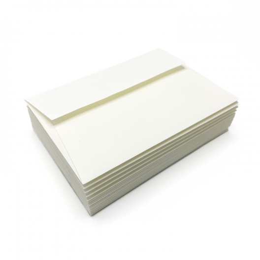 Crane's Lettra Pearl White A7 Square Flap 50/pkg