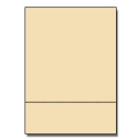 Perforated at 3-2/3 Bristol Cover Ivory 8-1/2x11 67lb 250/pk