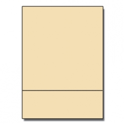 Perforated at 3-2/3 Bristol Cover Ivory 8-1/2x11 67lb 250/pk