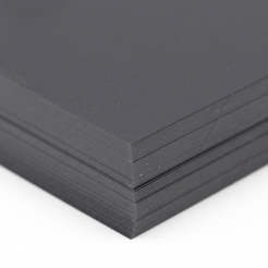 CLOSEOUTS So Silk Cover Black Style 8-1/2x11 92lb/250g 50/pkg