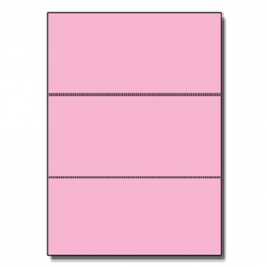 Perforated Every 3-2/3 Bristol Cover Pink 8-1/2x11 67lb 250/pkg