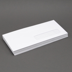 White Wove #10 24lb RIGHT-HAND Window Envelope 500/box