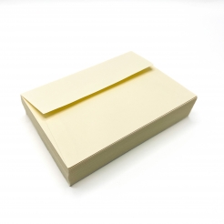 Crane's Lettra Ecru Envelope A2 32lb Square Flap 50/box
