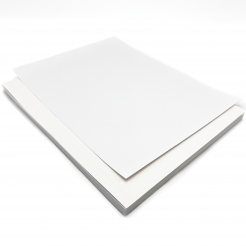 Label Paper White Semi-Gloss Coated 60lb 8-1/2x11 100/pkg
