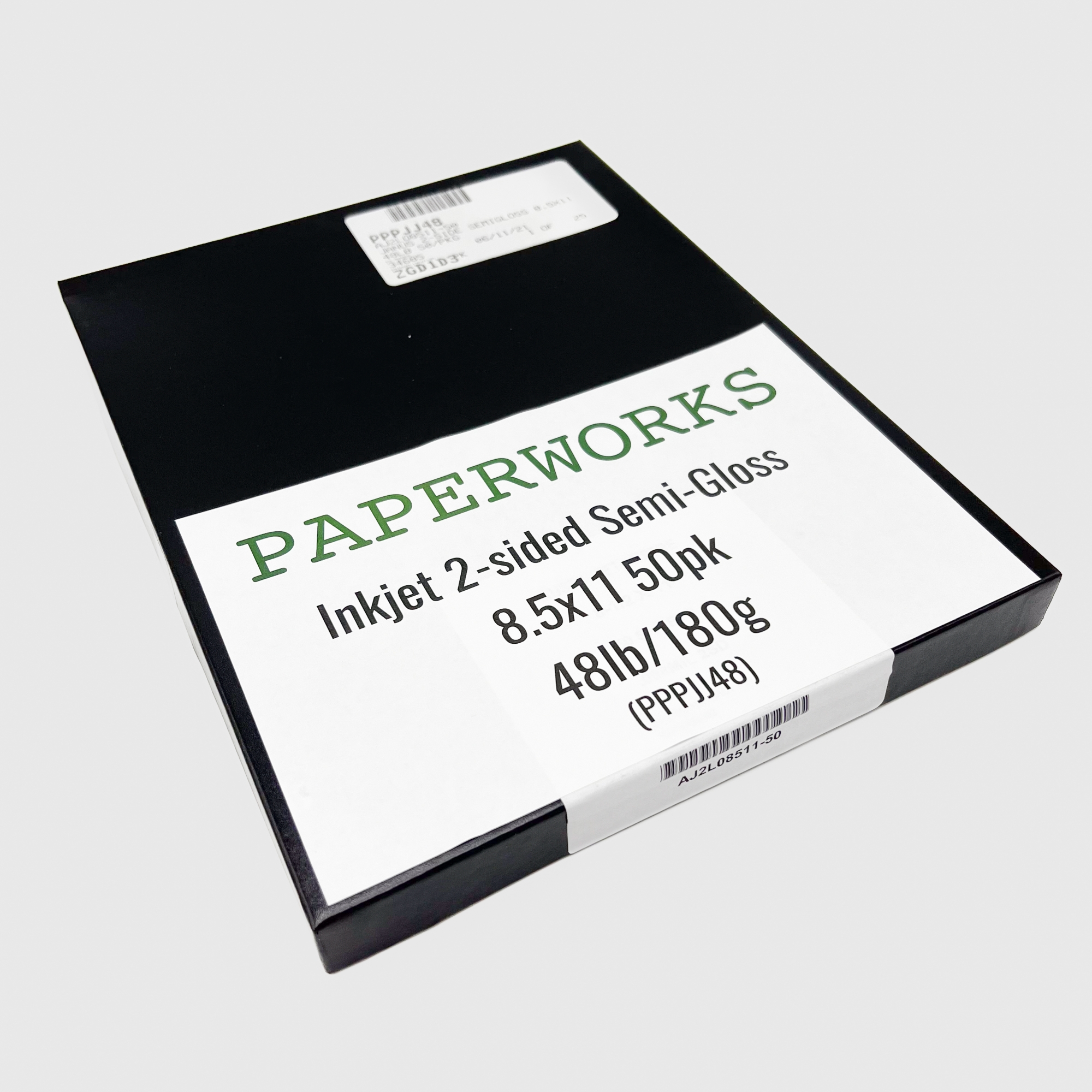 Paperworks Inkjet 2-side Semi-Gloss 8-1/2x11 48lb/180g 50pkg