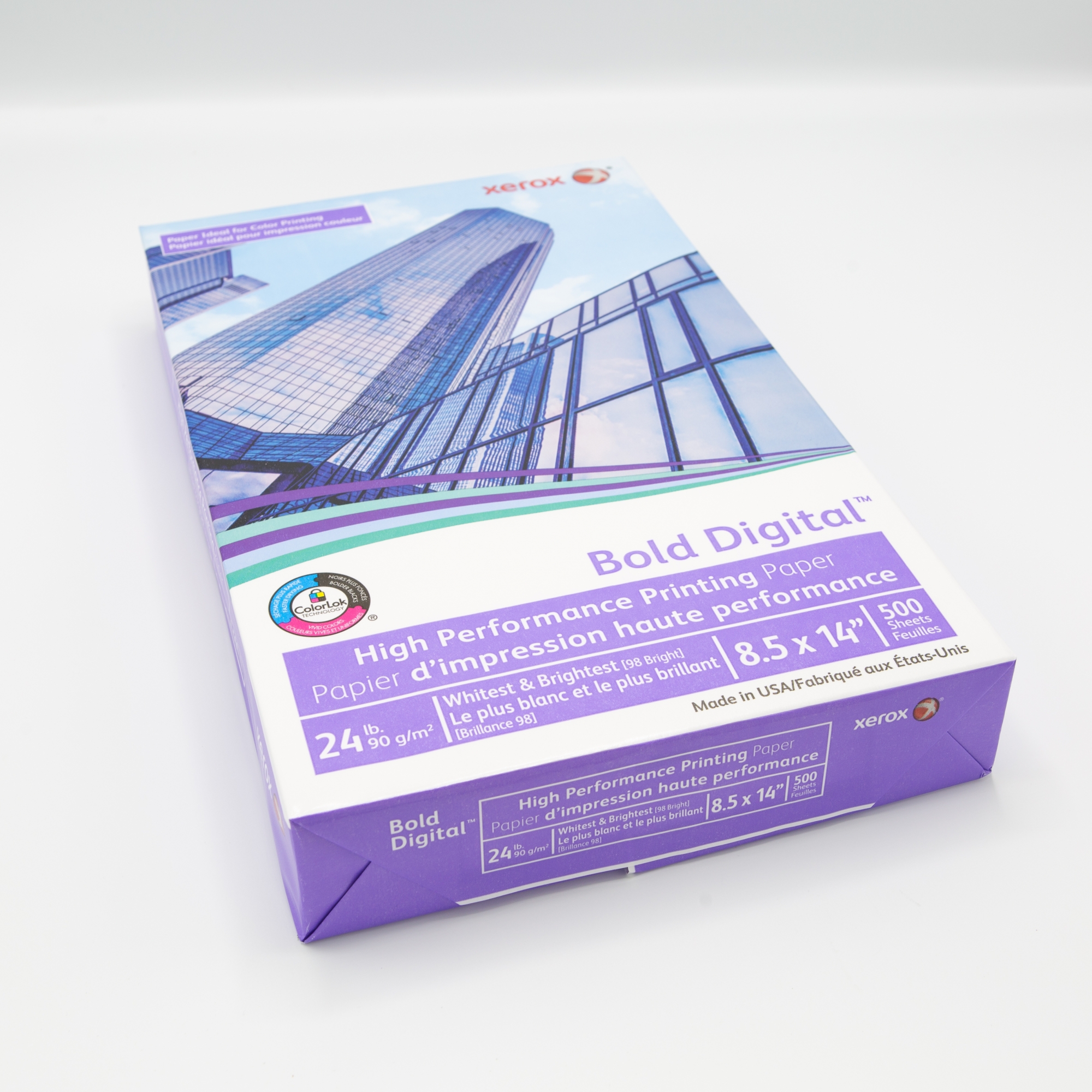 SPECIAL BUY! Xerox Bold Digital Paper 81/2x14 24lb/90g 500/pkg Paper