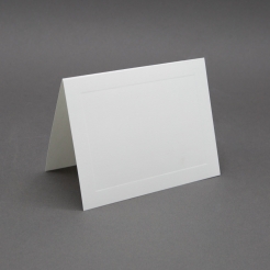 Solar White Flat Panel Cards - No. 4 Baronial (3 1/2 x 4 7/8) 110 lb Cover  Smooth