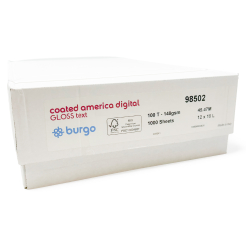  Coated America Digital Gloss 100lb/148g Paper 12x18 1000/case 