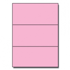  Perforated Every 3-2/3 Bristol Cover Pink 8-1/2x11 67lb 250/pkg 