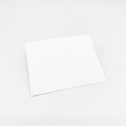  Baronial Panel Card White 4Bar (3-1/2x4-7/8) 250/box 
